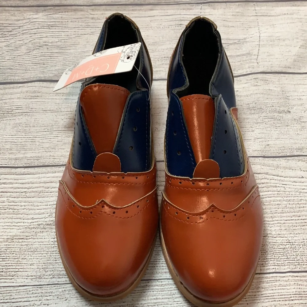 Colorful slip on dress shoes size 37 size 5M